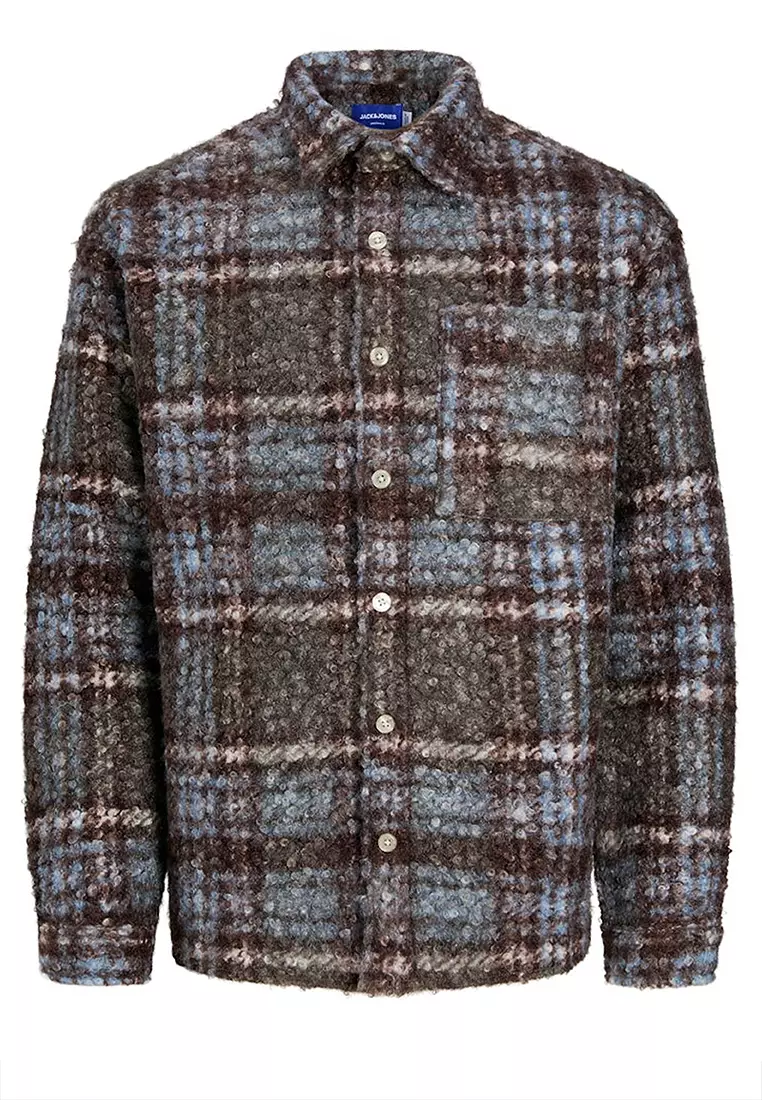 Boucle Long Sleeve Overshirt