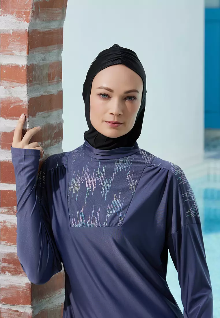 Buy ViQ Tidalwave Wisteria Modest Beachwear Set of 2 2026 Online | ZALORA