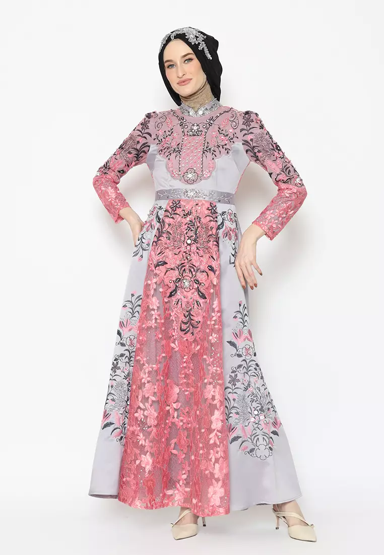 Bibiq Gamis Satin Organza