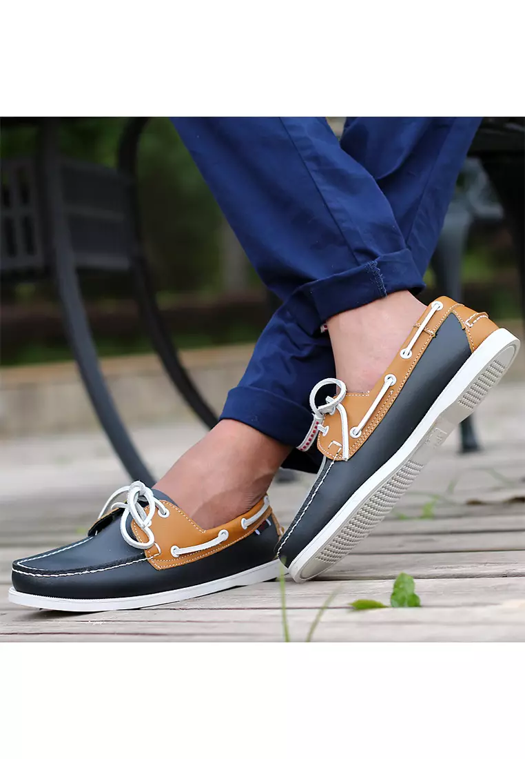 Mens blue 2025 boat shoes