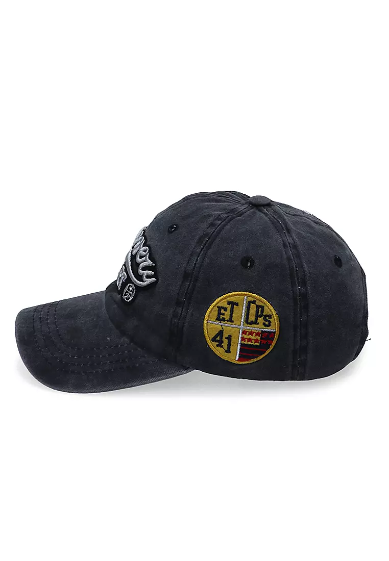 Discovery Drsh Topi Baseball Unisex Casual Sport Adjustable Strap Material Cotton ORIGINAL - Black