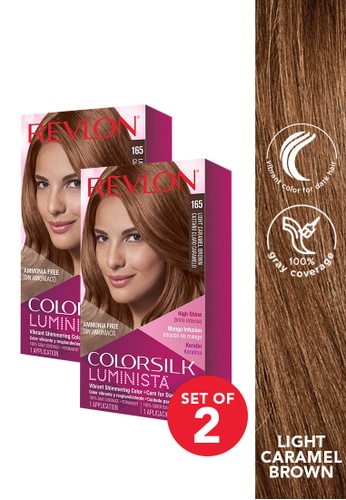 REVLON Colorsilk Luminista Permanent Hair Color Duo (Light Caramel Brown) |  ZALORA Philippines