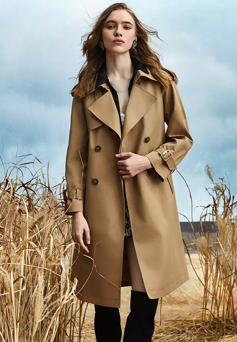 Full length trench hot sale coat womens