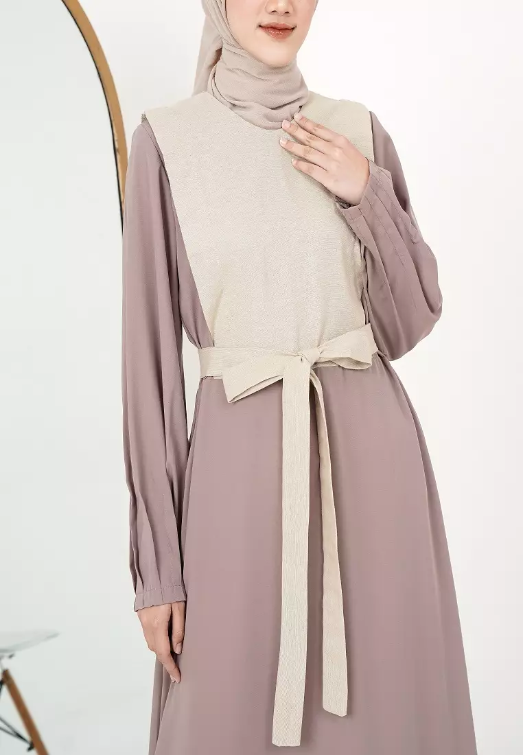 Zanaya Midi Dress Light Brown