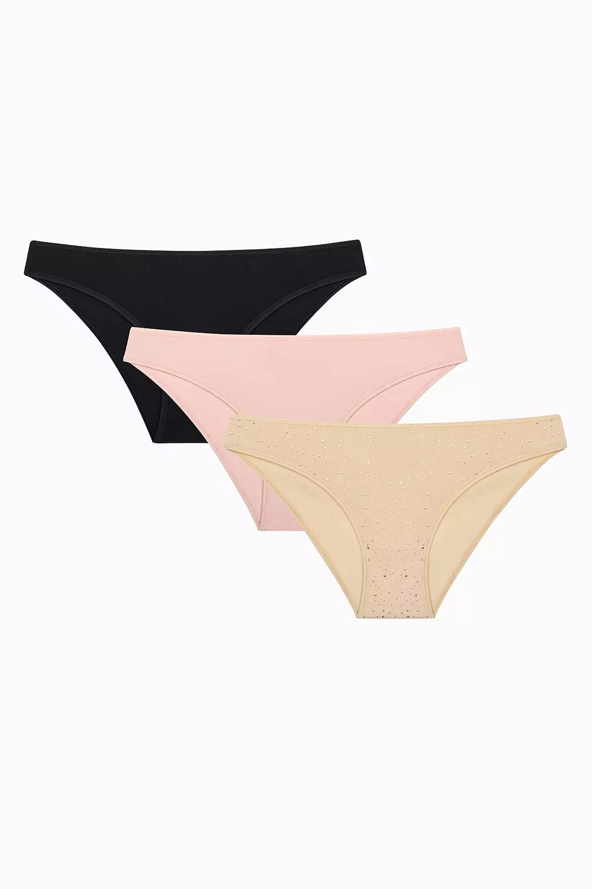 Shinny Stars Multicolored 3-Piece Slip Panties