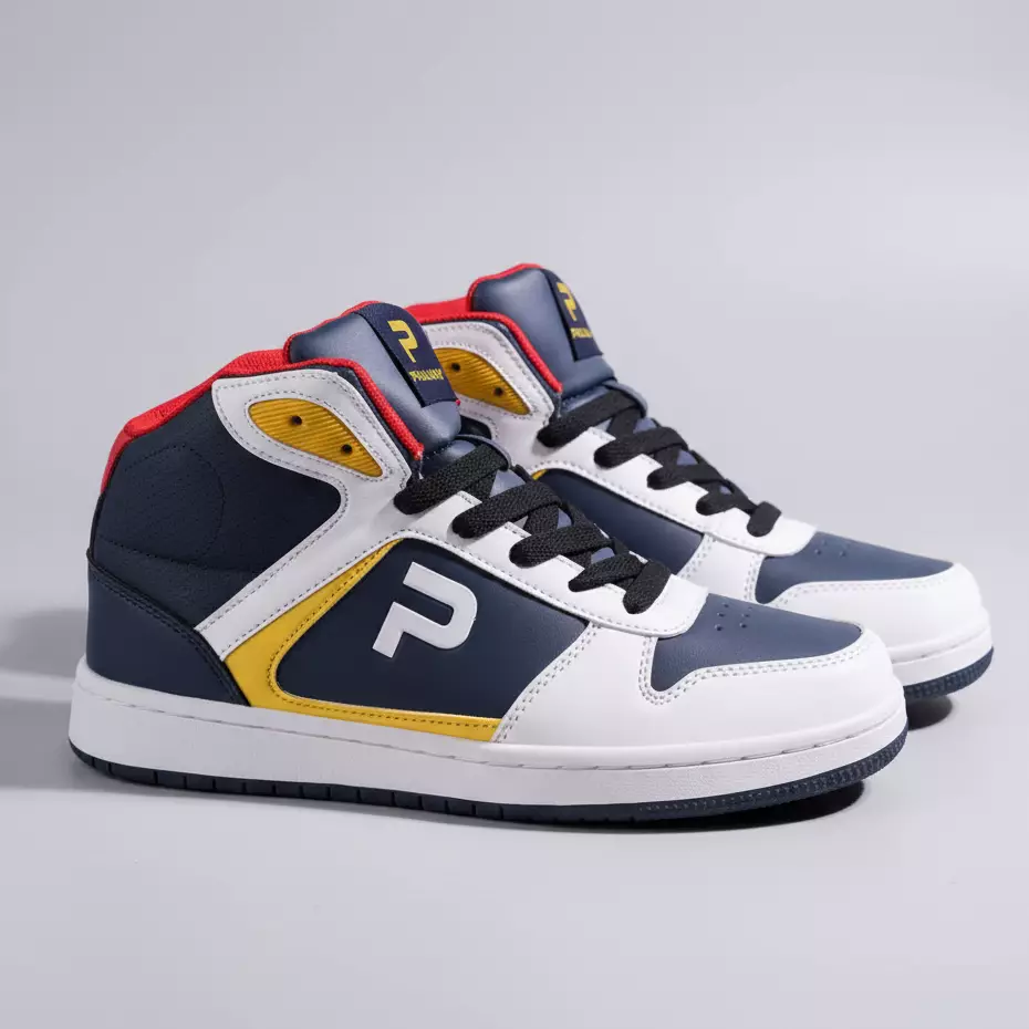 PAULMAY - Sepatu Sneakers Pria Lisbon High - Navy White