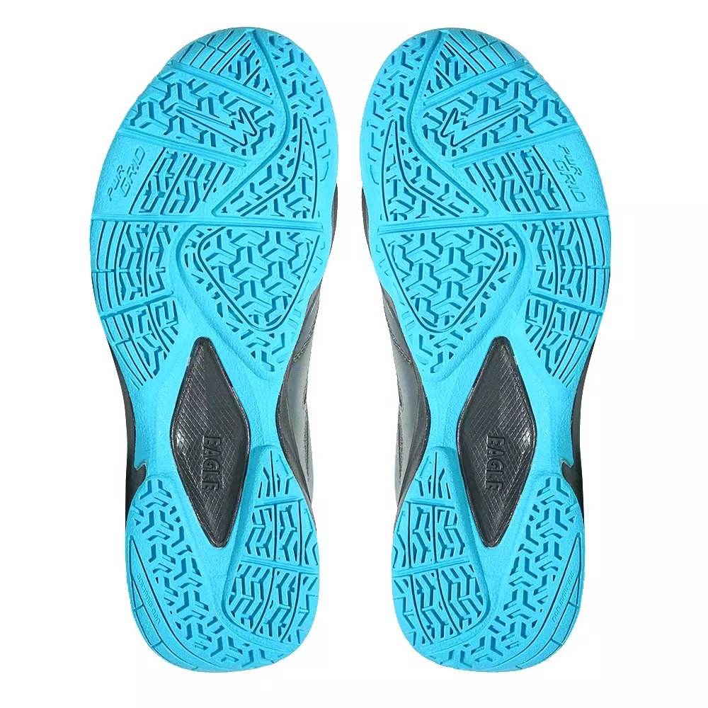 Eagle Odyssey Sepatu Badminton Warna Abu Tua Hitam