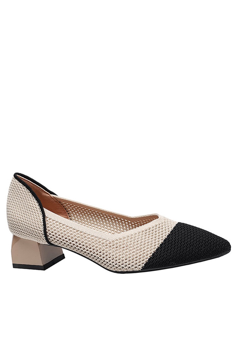 4CM Pointy Hollowed Flyknit Pumps XSN6818