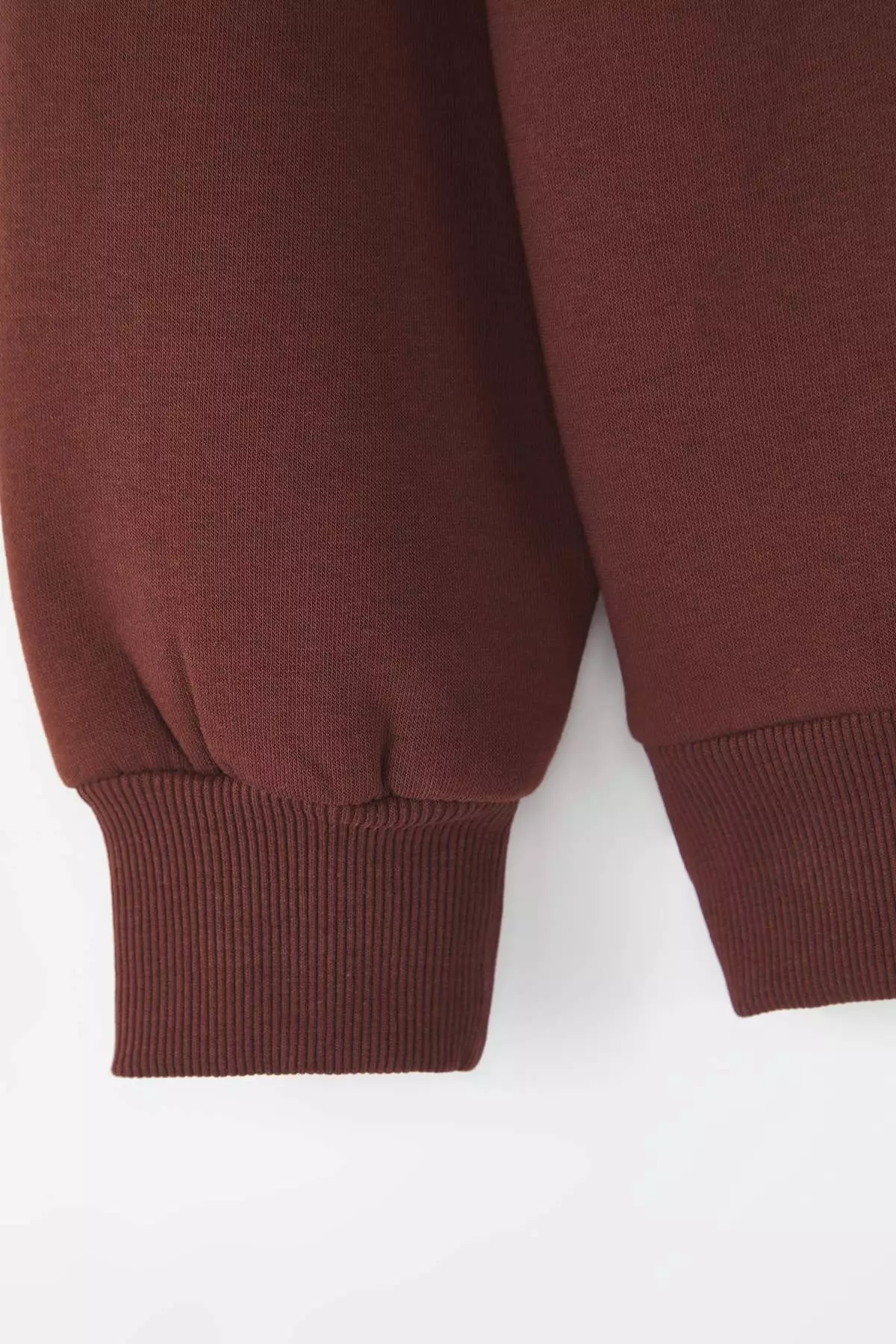 Dark Brown Oversize/Relaxed Cut Crew Neck Thick/Polarized Inside Knitted Sweatshirt Twoaw24Sw00102