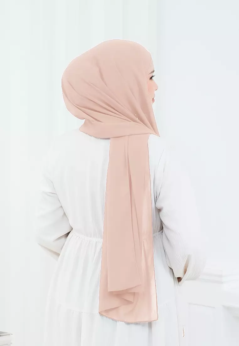 HIJAB INSTAN ELENA - PEACH CREAM
