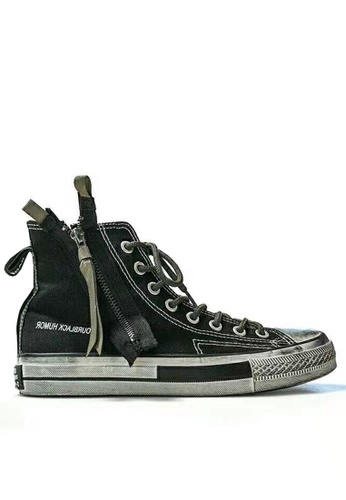 Twenty Eight Shoes Dirty High Top Canvas Zipper Sneakers XO-01 3C966SH89B8D56GS_1
