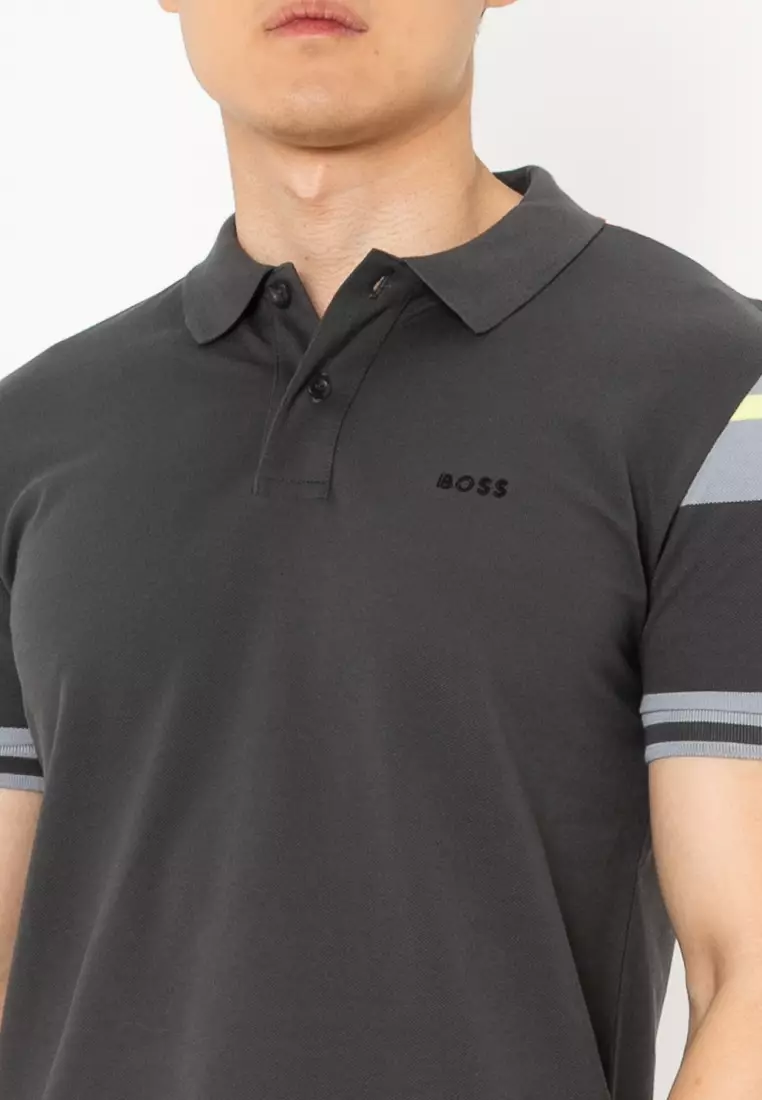 Block Stripes Polo Shirt - BOSS Green