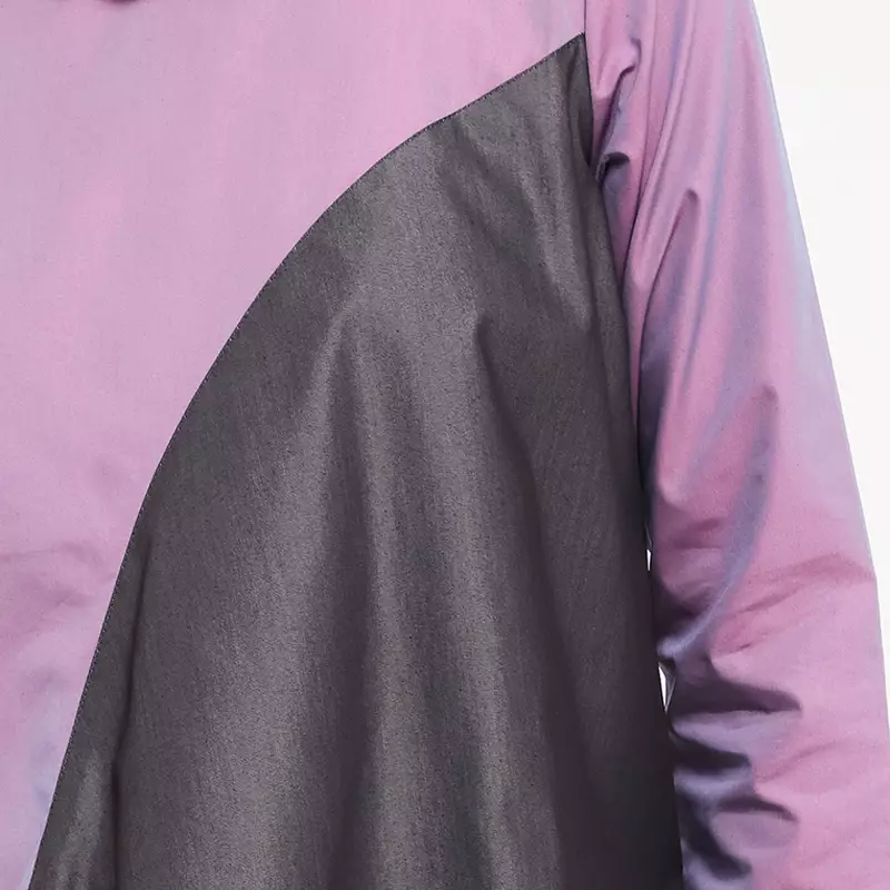 Devra Assymetrical Blouse In Purple / Grey