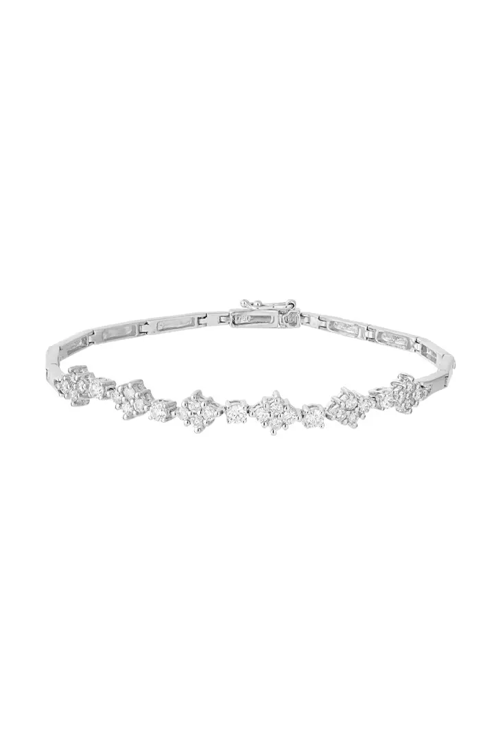 White gold and diamond cheap bracelets