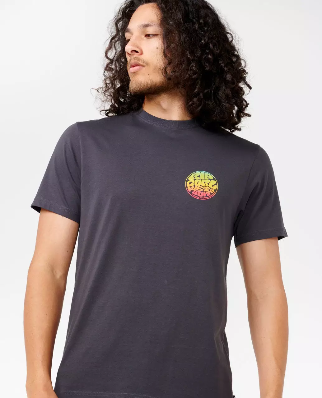 Rip Curl Men Wetsuit Icon Tee - Washed Black