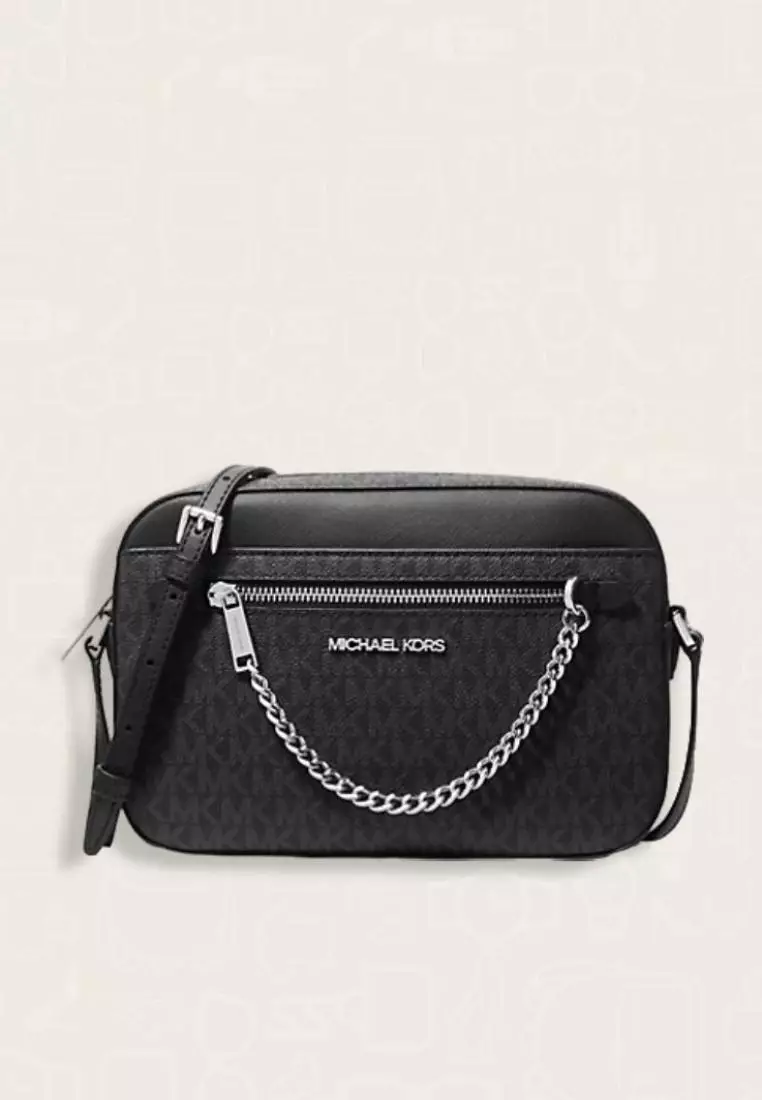 Jual Michael Kors Michael Kors Jet Set Large Logo Crossbody Bag