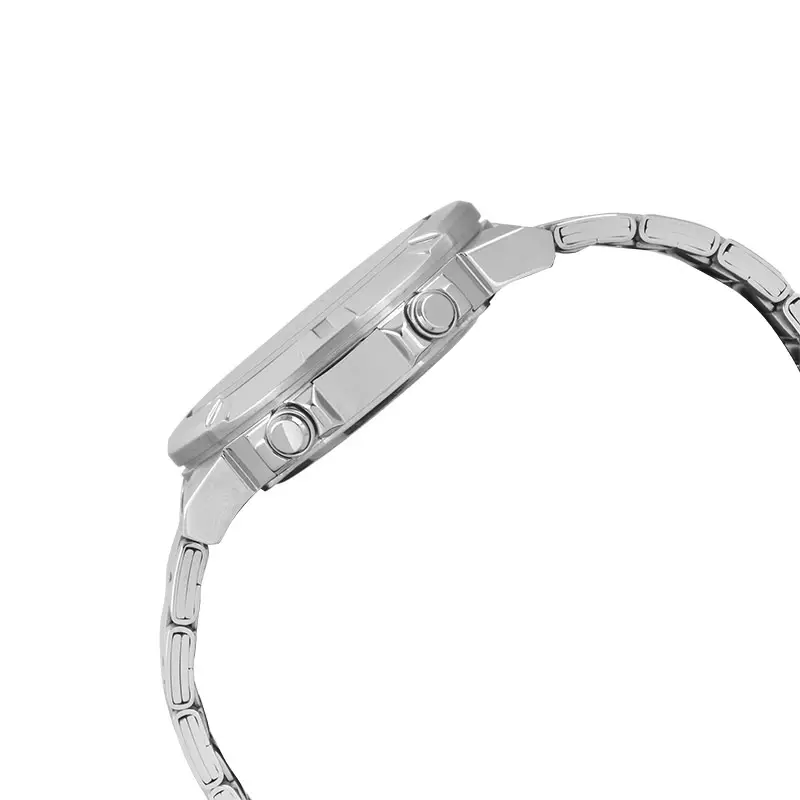 Jam Tangan Pria Casio General AMW-870DA-3AVDF AMW870 AMW-870D Analog-Digital Green Dial Stainless Steel Band