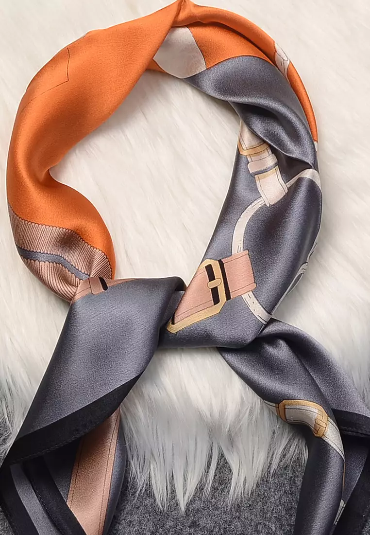 Buy SOEOES Premium Silk Square Scarves 2024 Online ZALORA Singapore