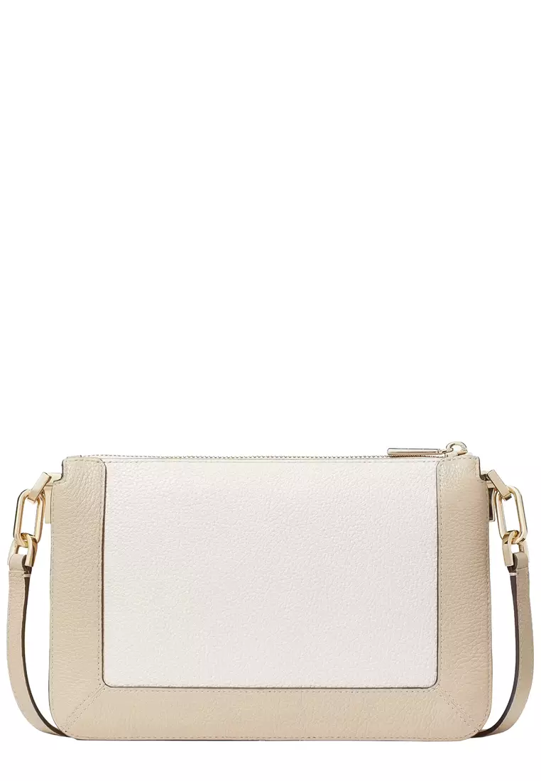 Lena Colorblock Double Compartment Crossbody Bag  in Light Sand Multi KH444