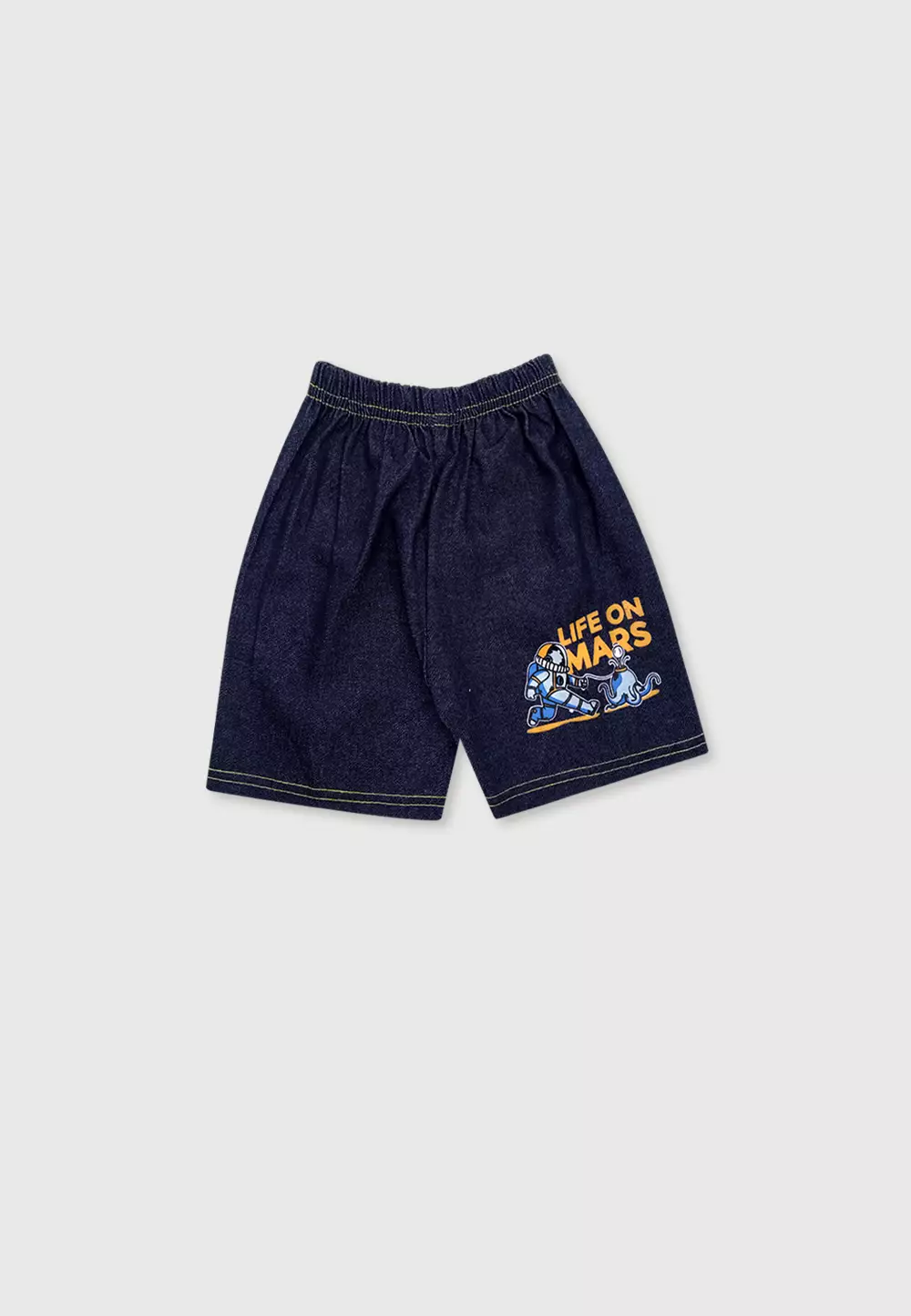 Wakakids Setelan Bayi Laki Laki Usia 6 Bulan Hingga 12 Bulan Set Baju Anak Celana Jeans Motif Life On Mars 3189 Navy