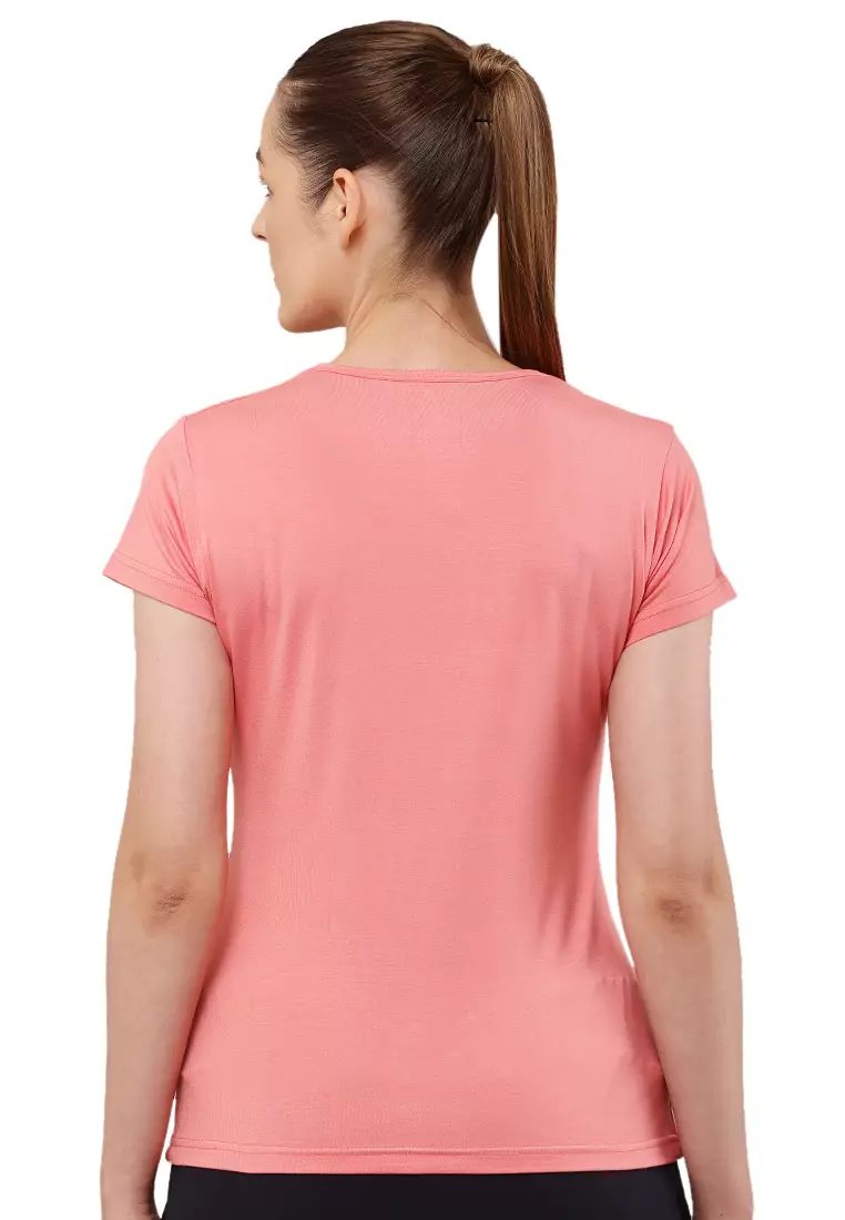 Kaos Pelatihan Bambu Eco-Stretch Wanita  Premium Pink