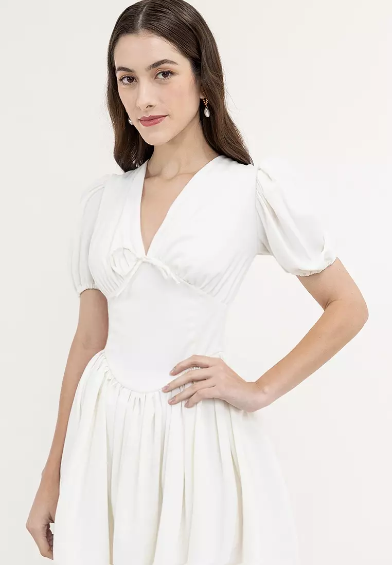 Sabrina Puff-sleeved Mini Dress