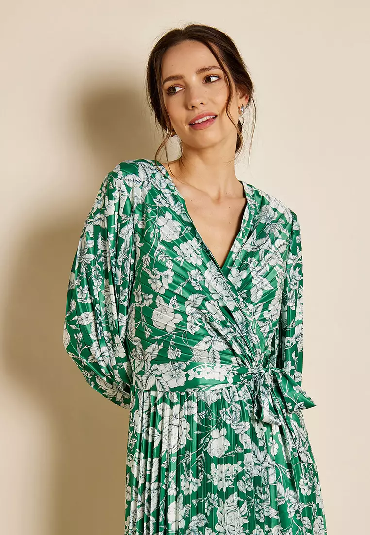Buy GWD Dakota Leafy Floral Print Midi Dress 2026 Online | ZALORA