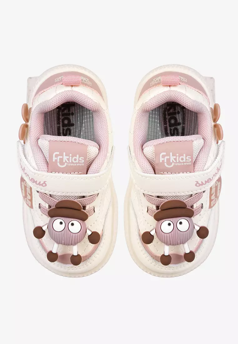 Sepatu Sneakers Tali Anak Bayi Pre Walker Baby Unisex A.Pota in Pink