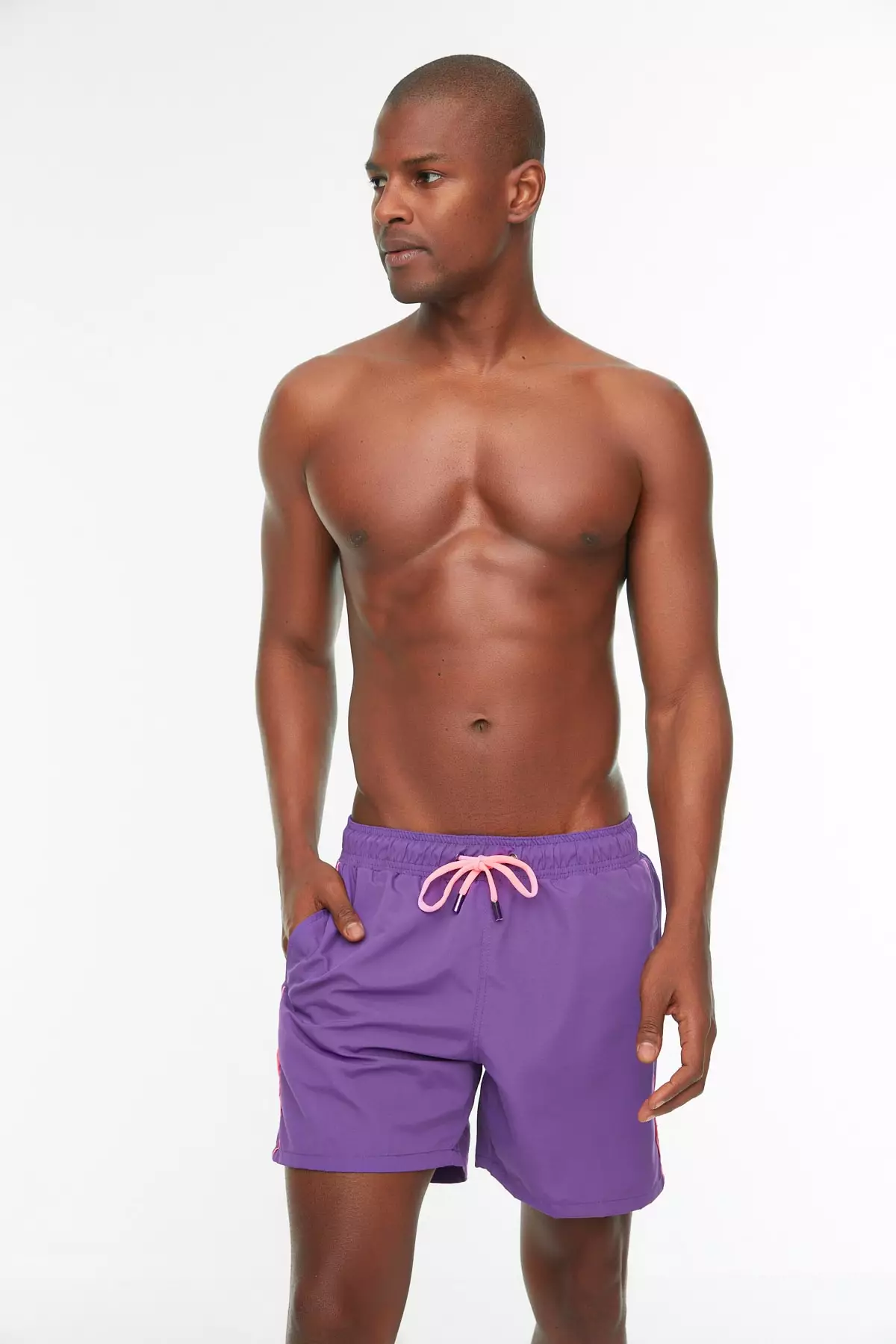 Mens purple sale swim shorts