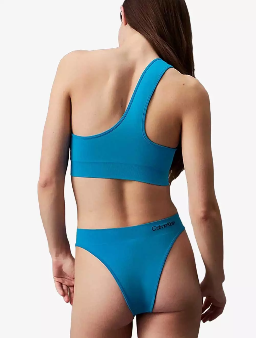 CALVIN KLEIN SWIMWEAR - HIGH WAISTED BIKINI BOTTOMS - CK META ESSENTIALS - Ocean Blue - blue