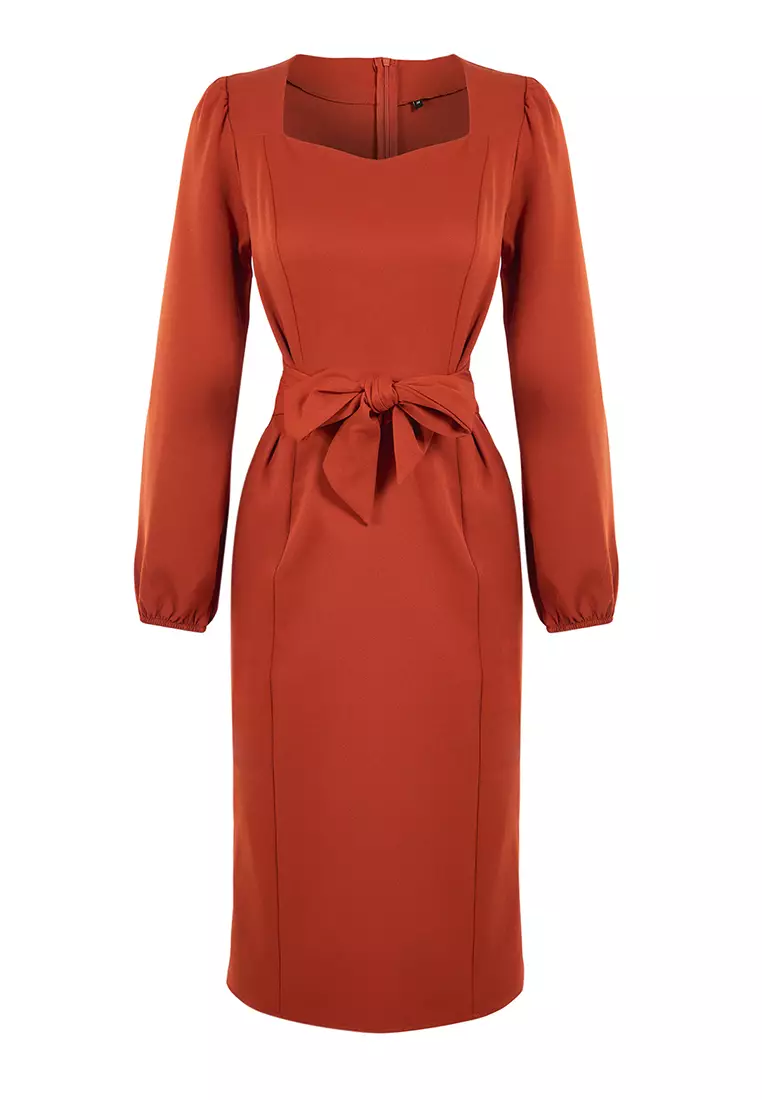 Straight Midi Long Business Regular Dress