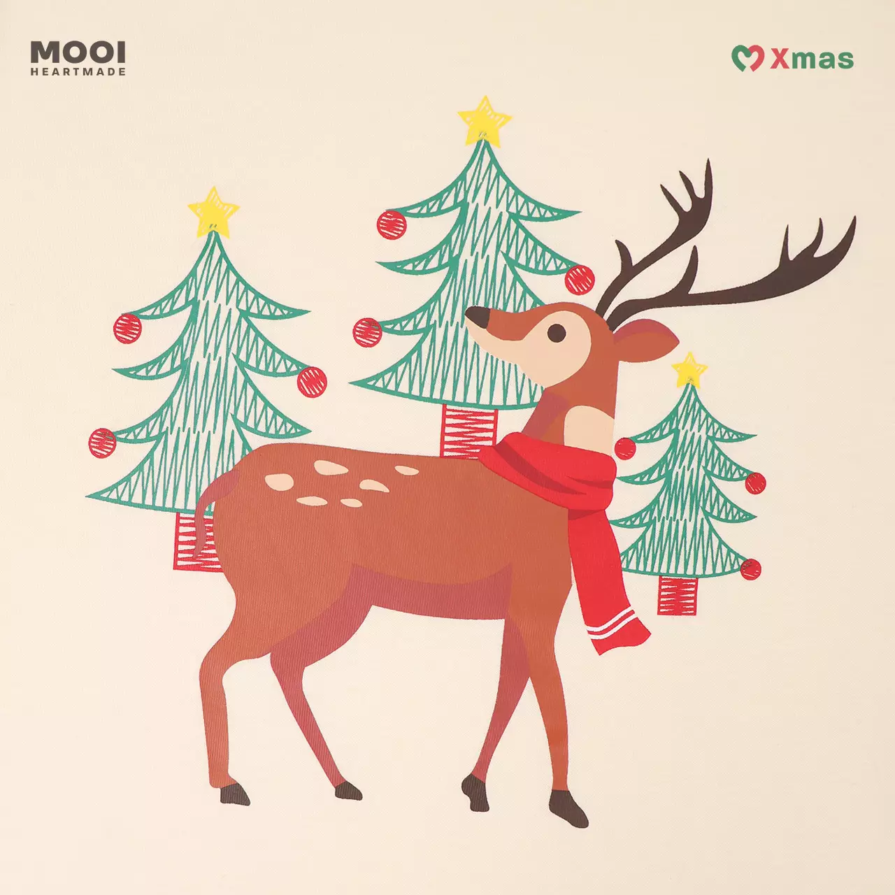 Mooi Kaos Anak Laki-Laki Christmas Collection Jolly Christmas Graphic Tee - Red Cherry