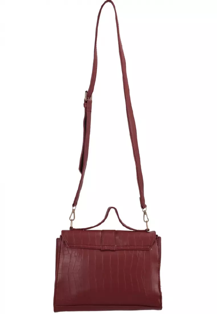 MYNT By Mayonette Andara Croco Sling Bag - Tas Selempang Wanita 2021 - Pink