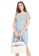 MOOIMOM blue MOOIMOM 2 Piece Stripes Denim Nursing Dress Couple Set Baju Hamil Menyusui Couple Ibu Anak - Blue 392B4AA6C1BCAFGS_4
