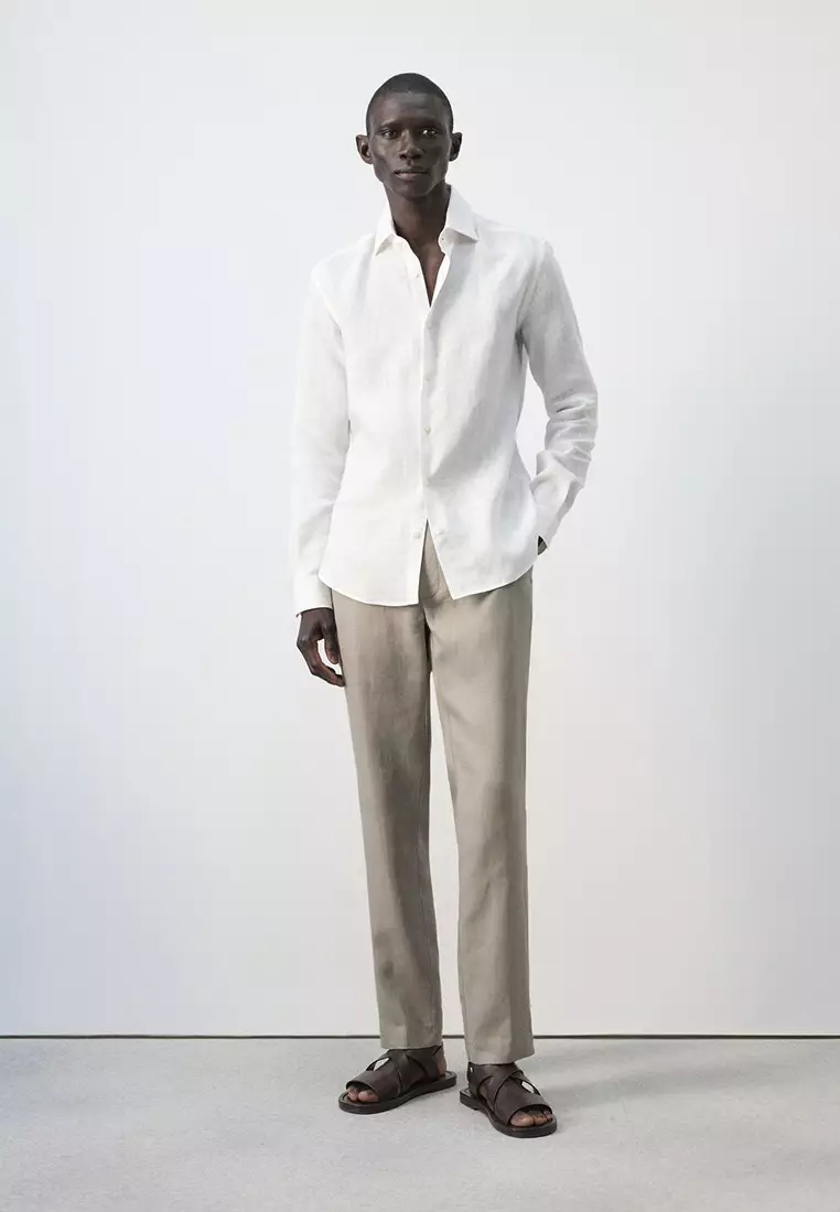 100% Linen Slim-Fit Shirt