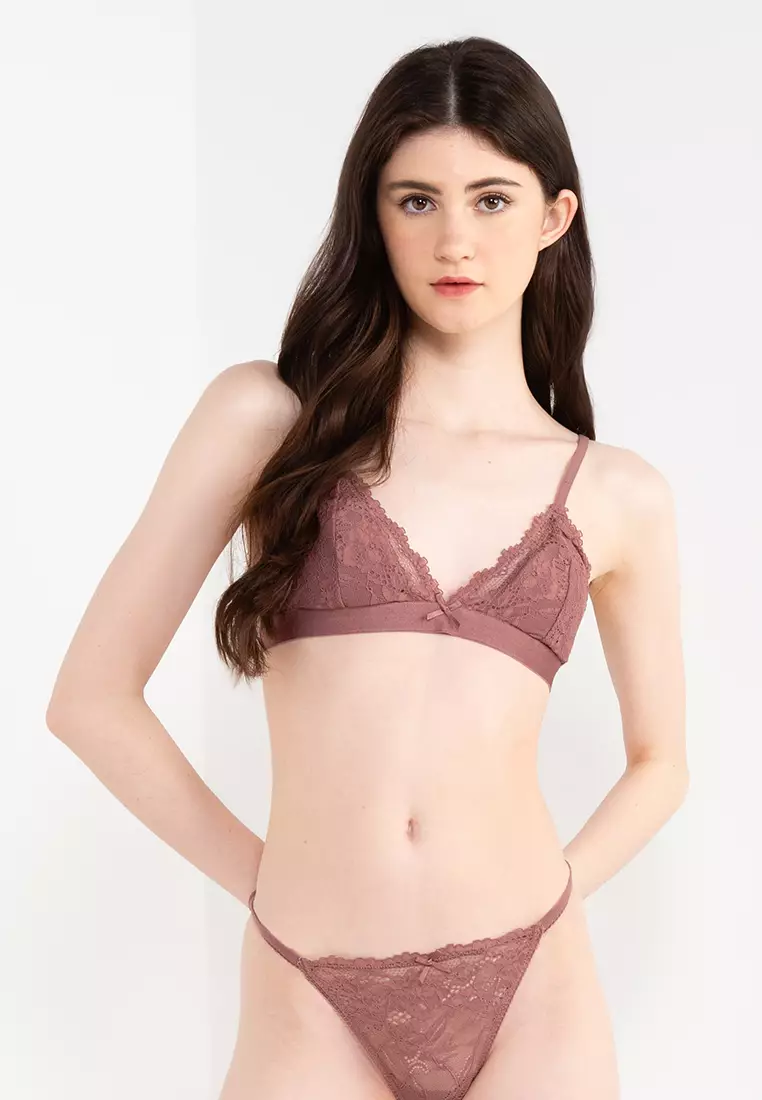 Cotton On Body Everyday Lace Triangle Padded Bralette 2024, Buy Cotton On  Body Online