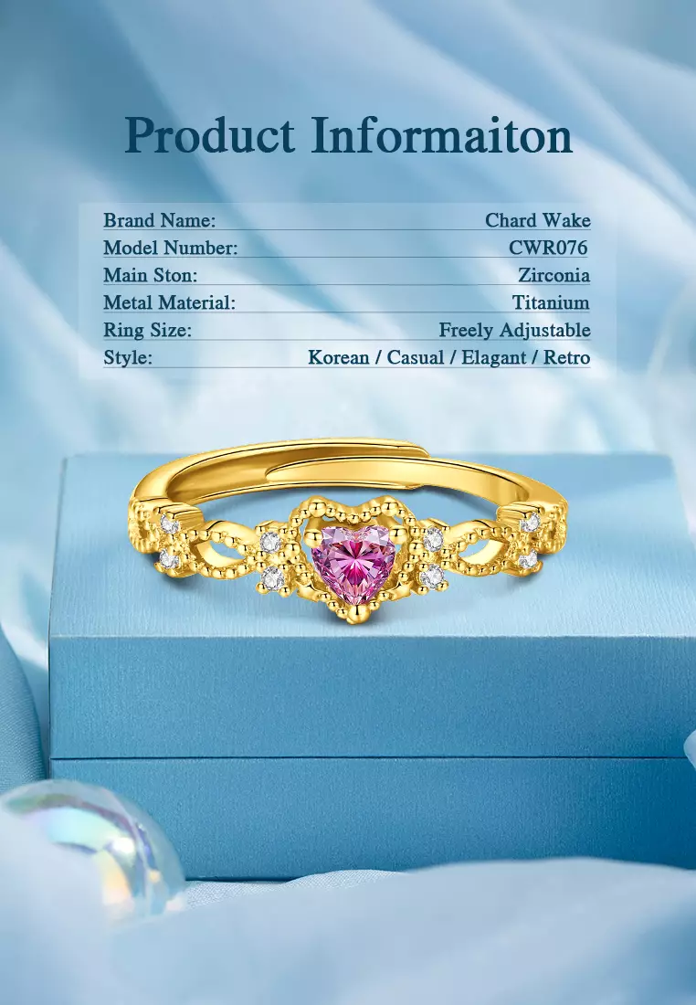 Cincin Wanita Korea Mini Berlian Perhiasan Cewek Adjustable Titanium Anti Luntur