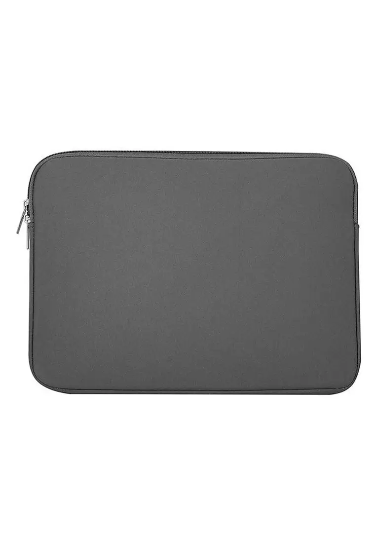 Quenty Sleeve Case For Laptop With Pouch Unisex Large Storage 14 Inch Material Polyester ORIGINAL - Grey