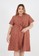 Sorabel brown Shiro Drawstring Mini Dress Big Size Brown FF804AA356EA73GS_1