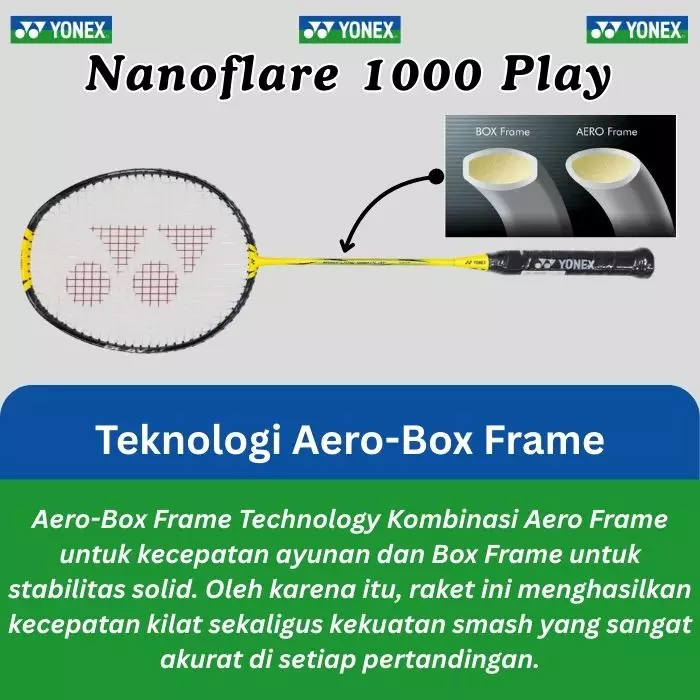 Raket Badminton Yonex Nanoflare 1000 Play GRATIS Senar dan Tas Yonex Original