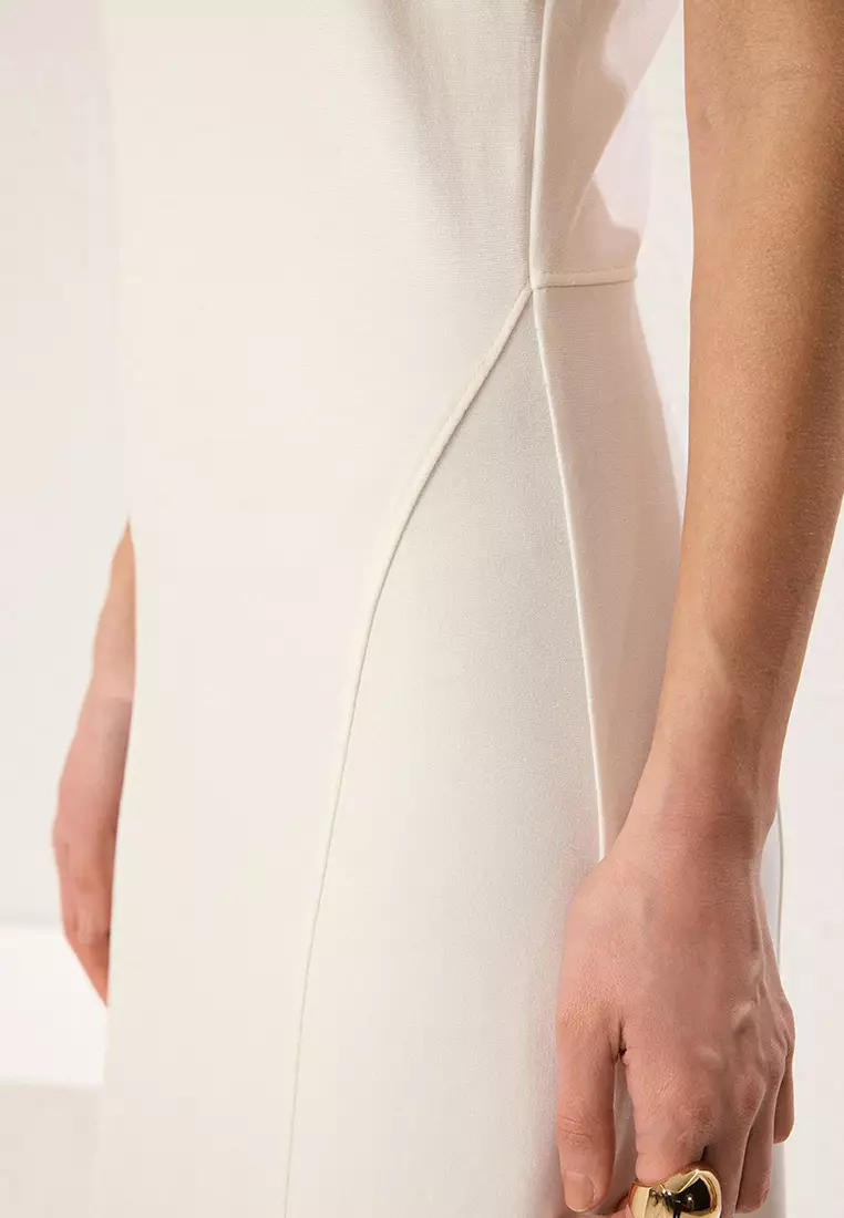 Ecru Knitting Lining/Inner Lining Dress Tctss25Eb00045