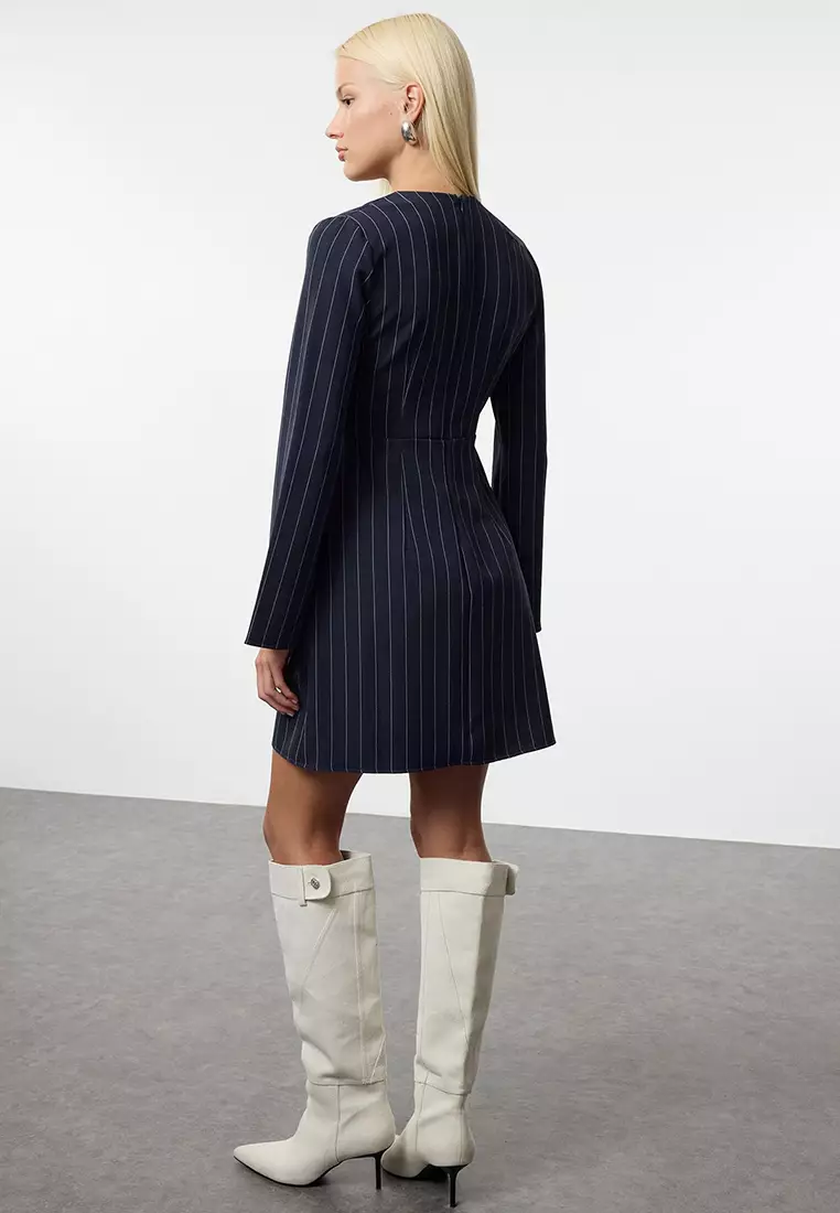 Buy Trendyol Stripe Midi Dress 2025 Online ZALORA