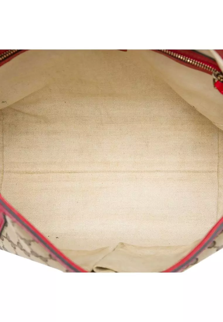 Pre-Loved Gucci Gg Canvas Bella Flap Satchel