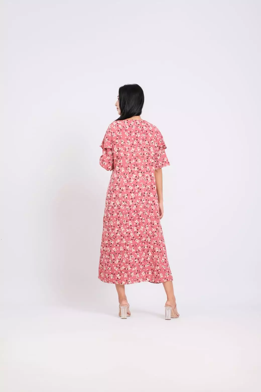 Homedress Daster Wanita Palmae Dusty Pink