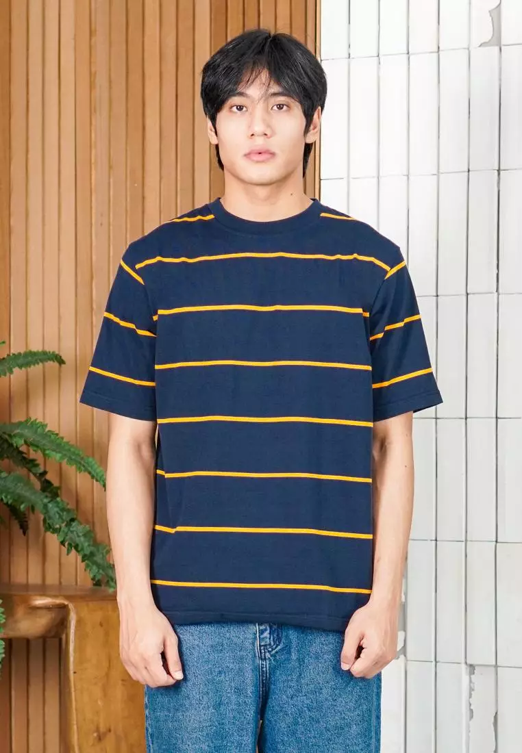 MATSUDA Kaos Oversize Stripe Tahirt Ritto