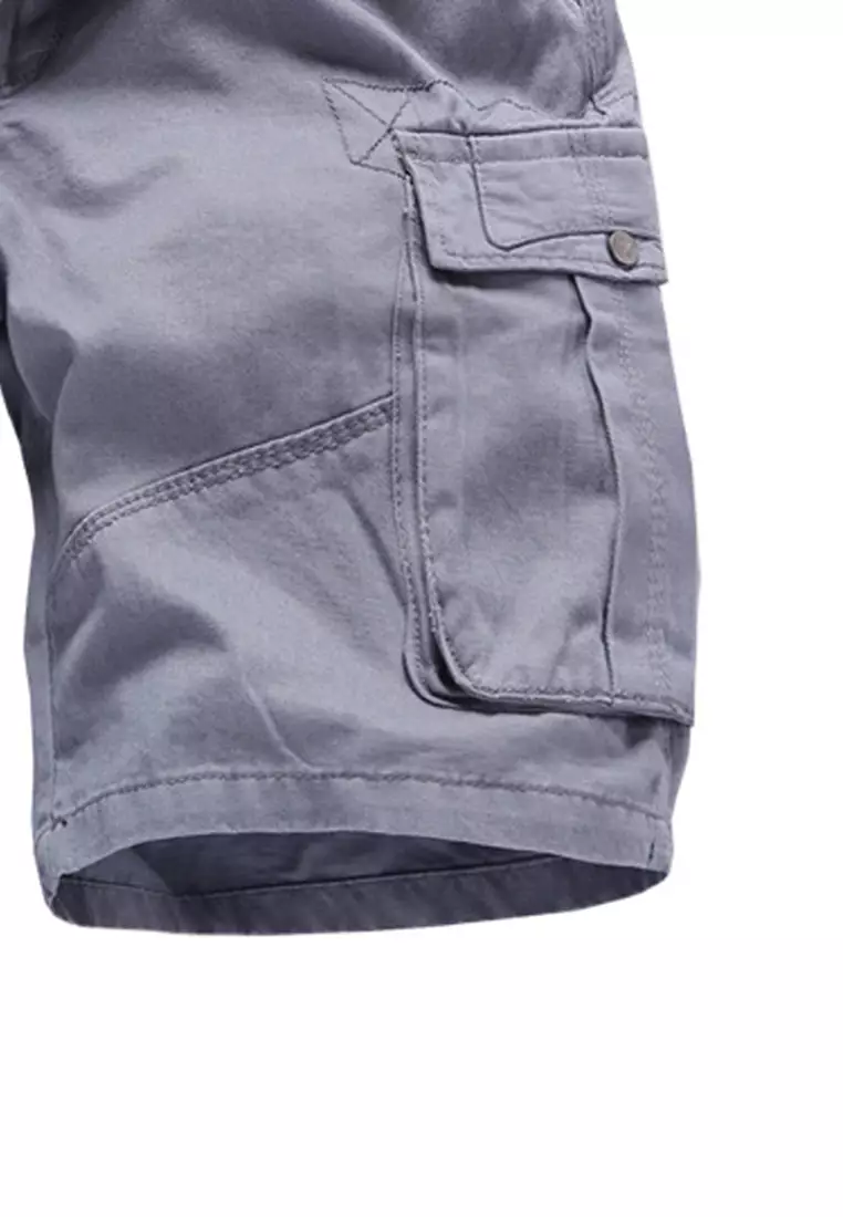 Mens gray hot sale cargo shorts