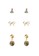La Maison D’Evolette green 3 Set Noel Earrings with Unakite Gemstone 121BFAC891FD67GS_1