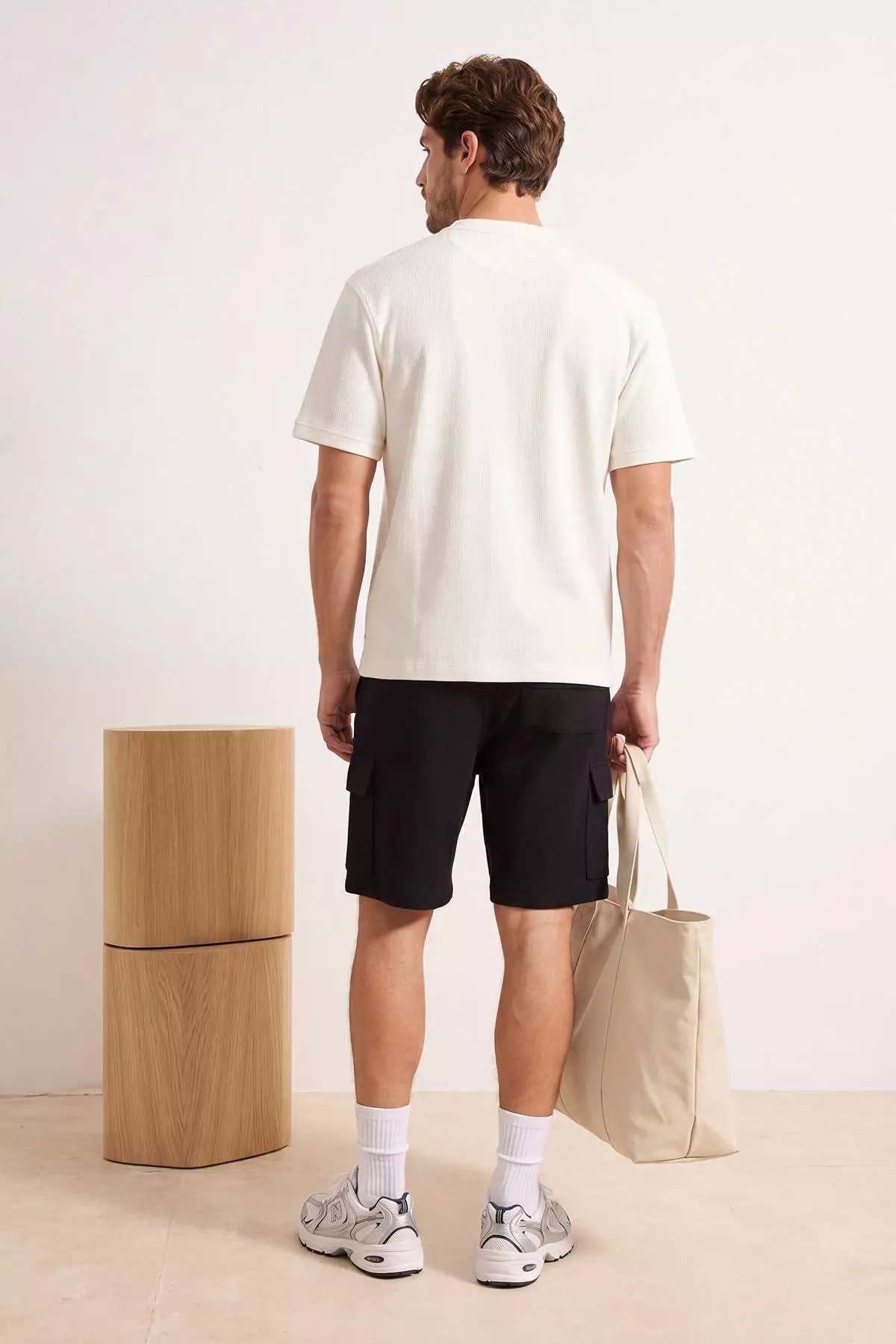 Black Regular Fit Cargo Pocket Pack Shorts & Bermuda Tmnss26Sr00021