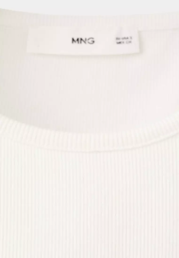 Ribbed Cotton-Blend Top