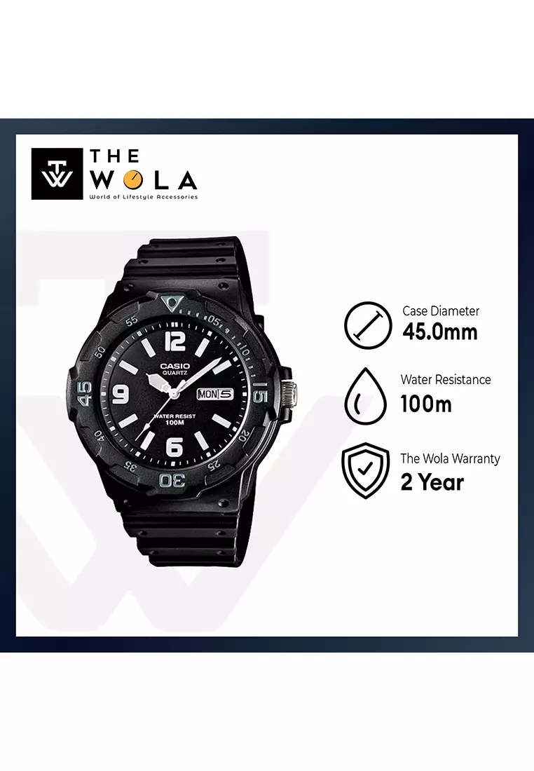 Men's Analog Watch MRW-200H-1B2V Black Resin Band